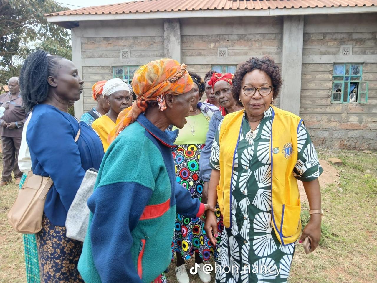 Hon. Nancy Kavinya Kioko listening to residents during a community visit